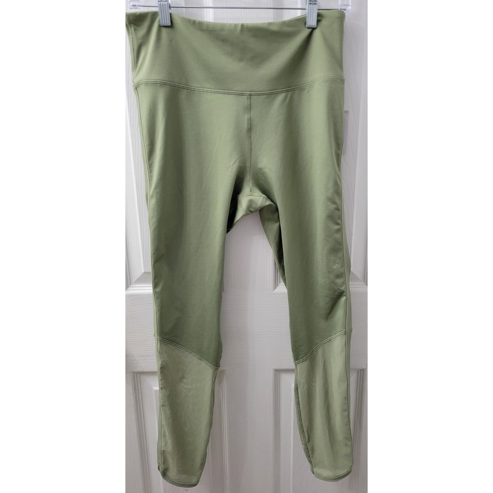 Joe Fresh Active Leggings Size Medium 7/8 length High Rise Stretch NWT Green